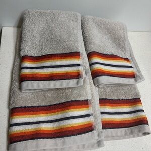Pendleton 4 Pice Hand Towel Set 2 Hand 2 Washcloths